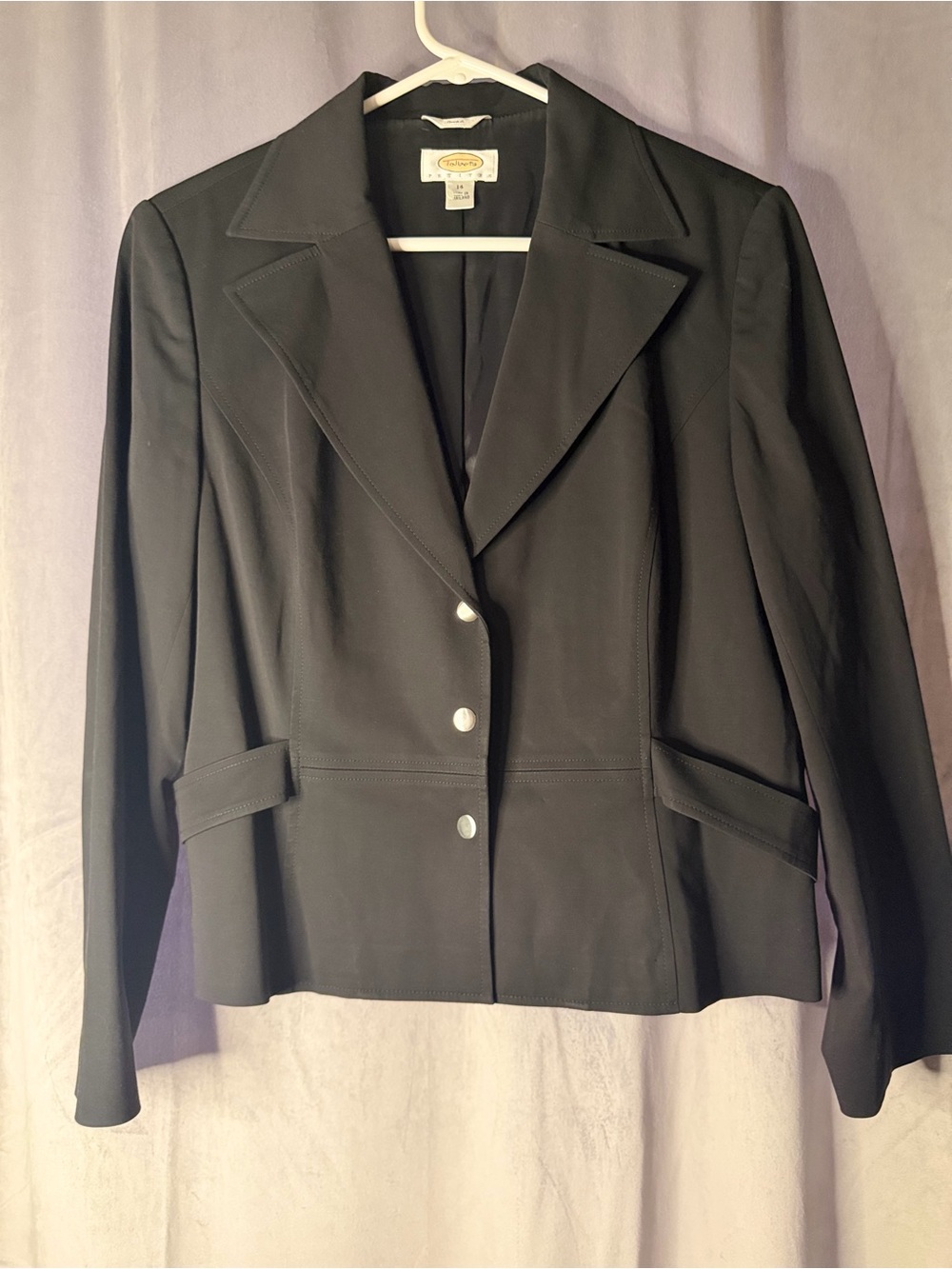 Talbots Black Women's Tailored Blazer Jacket